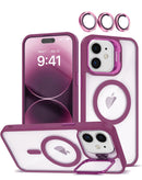 Funda de silicona Transpalet y soporte para camara con lente - WINE iPhone 12/12 Pro