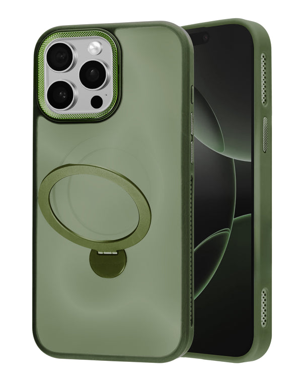 Encuentra el mejor case de carga inalámbrica con atril rotatorio para iPhone 12/12 Pro en Guatemala con SlowBack.