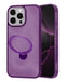 Protector inalámbrico con soporte de anillo rotatorio para iPhone 12/12 Pro en color púrpura en Guatemala.