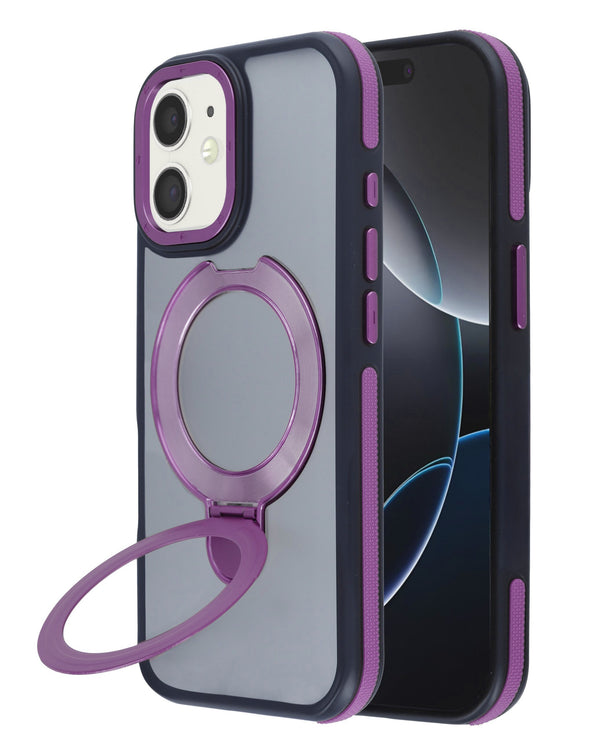 Encuentra el mejor case transparente mate con carga inalámbrica y soporte para iPhone 12/12 Pro en Guatemala.