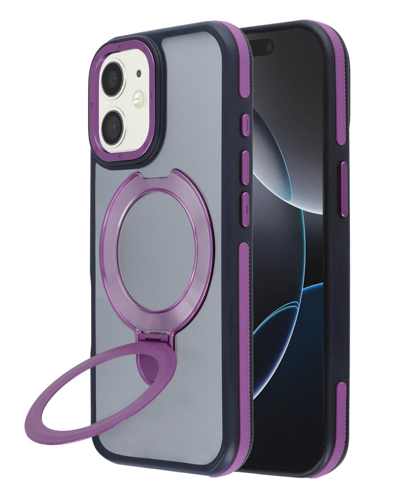 Encuentra el mejor case transparente mate con carga inalámbrica y soporte para iPhone 12/12 Pro en Guatemala.