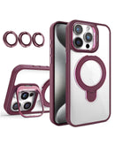 Encuentra fundas transparentes magnéticas con soporte y lente para cámara para iPhone 12 y 12 Pro en Guatemala.