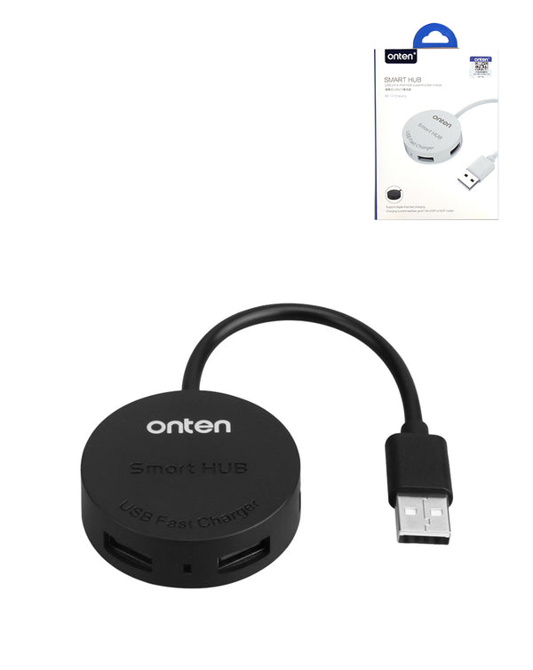 Expansor USB A (4x USB 2.0) ideal para mayoristas en Guatemala que buscan accesorios USB de calidad de la marca Onten.