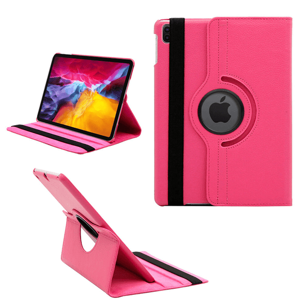 Encuentra el mejor case giratorio 360 grados color HOT PINK para tu iPad Air 13 2024 o Pro 12.9 en Guatemala.