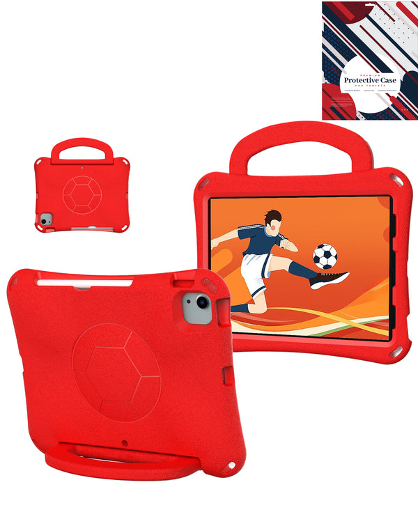 Encuentra la funda Soccer roja para iPad Air 4, Air 5 y Pro 11 en Guatemala, ¡ideal para proteger tu dispositivo con estilo!
