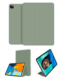 Encuentra la mejor funda magnética full body en color verde oscuro para iPad Pro 12.9 en Guatemala, con protección completa y función inteligente.