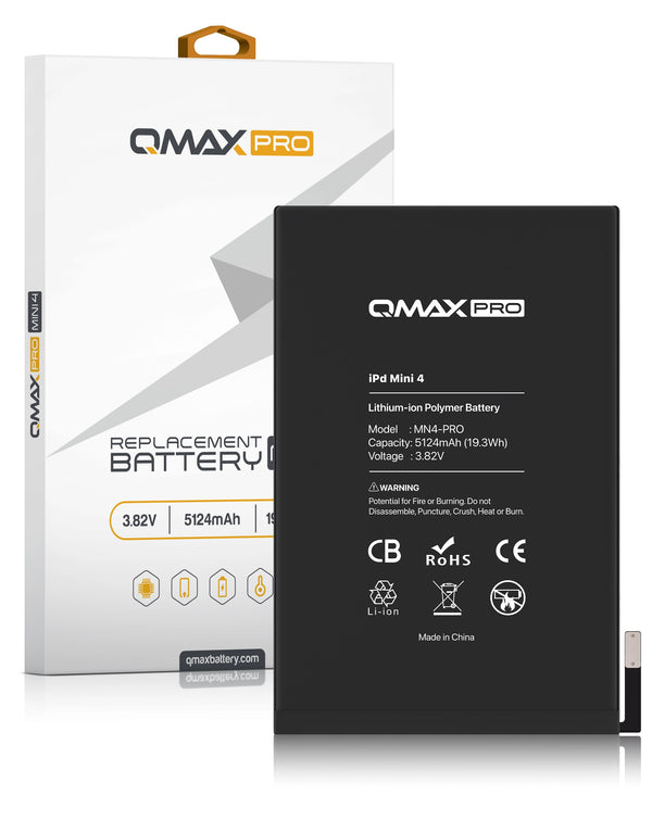 Encuentra la mejor batería QMAX para iPad Mini 4 en Guatemala, ideal para reparaciones y disponibles en mayoristas de componentes para iPad.