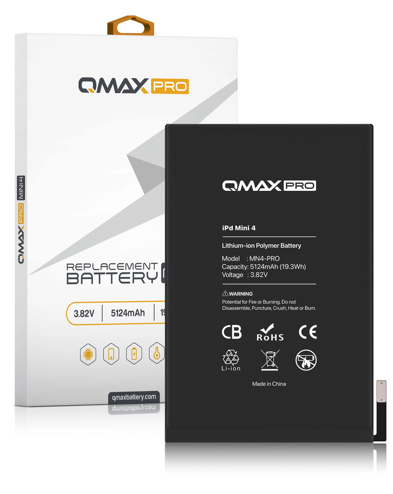 Encuentra la mejor batería QMAX para iPad Mini 4 en Guatemala, ideal para reparaciones y disponibles en mayoristas de componentes para iPad.