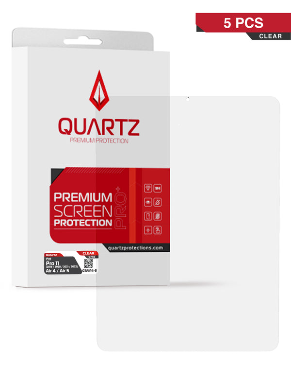 Protege la pantalla de tu iPad Pro 11 con el vidrio templado claro QUARTZ, disponible en Guatemala.
