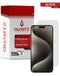 Vidrios templados quartz claro para iPhone 16 Plus, pack de 50 unidades, mayorista en Guatemala.