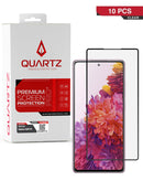Compra un pack de 10 vidrios templados quartz claro para Samsung Galaxy S20 FE en Guatemala al mejor precio de mayorista.
