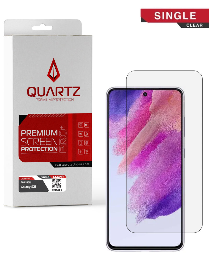 Protege la pantalla de tu Galaxy S21 con vidrio templado clear en Guatemala.