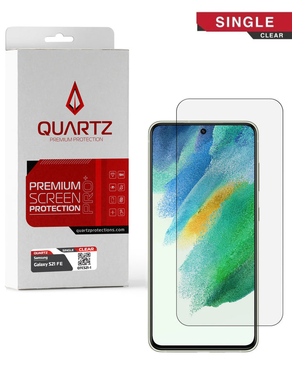Protector de vidrio templado transparente para Samsung Galaxy S21 FE en Guatemala.