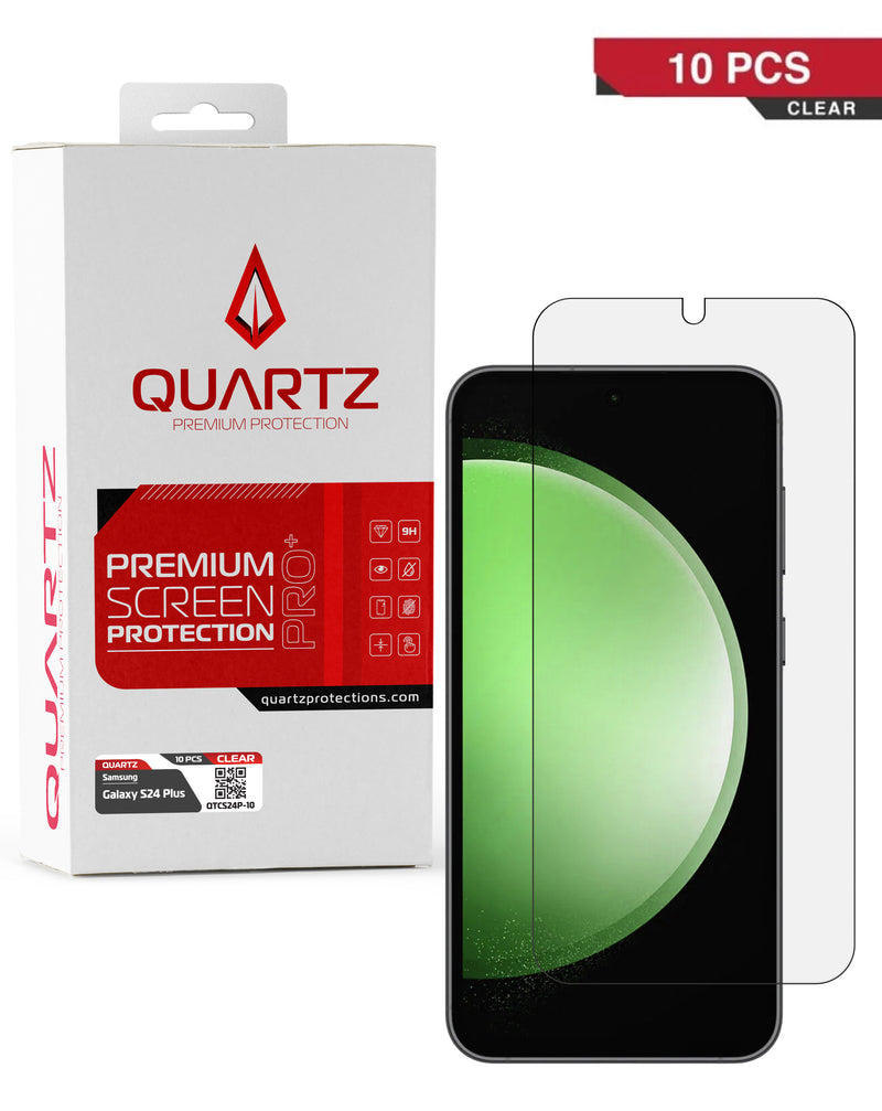 Protege la pantalla de tu Galaxy S24 Plus / S25 Plus con este pack de 10 vidrios templados transparentes en Guatemala.