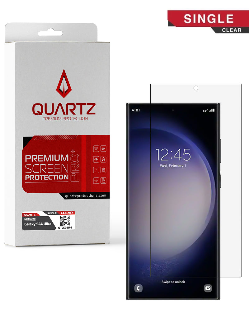 Protege la pantalla de tu Galaxy S24 Ultra con vidrio templado quartz claro en Guatemala.