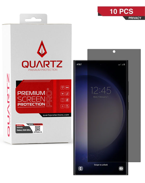 Protector de pantalla de vidrio templado de privacidad para Samsung Galaxy S24 Ultra, pack de 10 unidades en Guatemala.