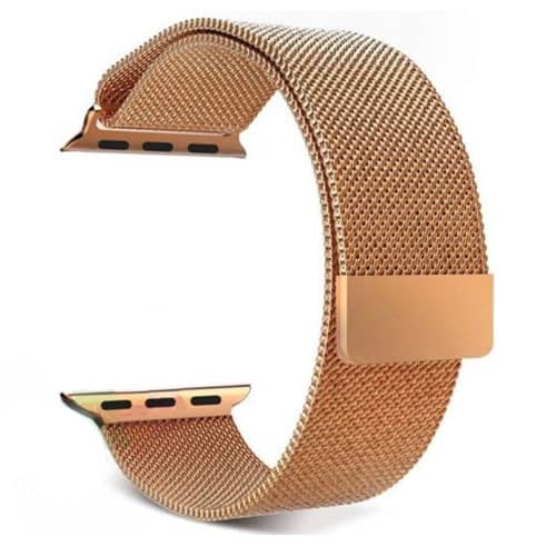 Compra la banda iWatch de acero inoxidable color Rose Gold en Guatemala con el mejor precio en accesorios Apple.
