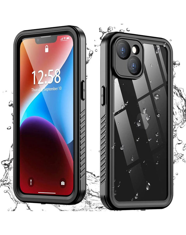 Encuentra la mejor funda híbrida waterproof FS Series para iPhone 15 Plus en Guatemala, ideales para reparaciones en talleres especializados.
