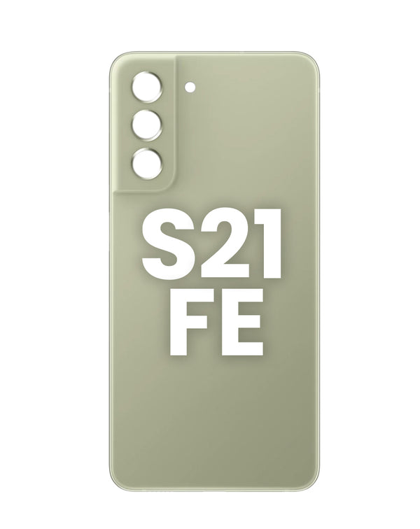 Tapa trasera con lente de cámara y adhesivo para Samsung Galaxy S21 FE en Guatemala.