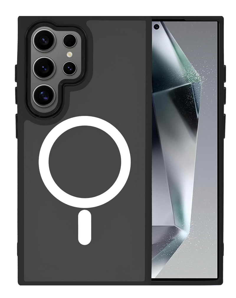 Encuentra en Guatemala el mejor case de carga inalámbrica magnético para Samsung Galaxy S21 Ultra en color negro.