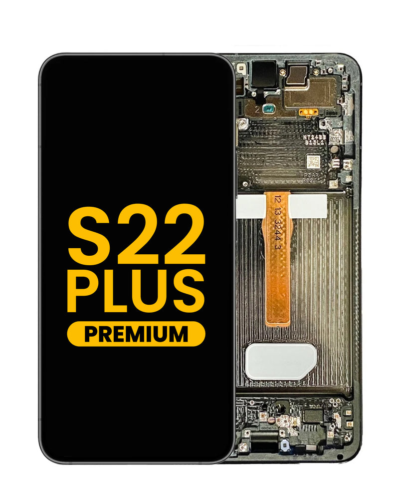Reparación de pantalla OLED con marco para Galaxy S22 Plus en Guatemala, mayorista de pantallas Galaxy, talleres de reparaciones de pantallas.