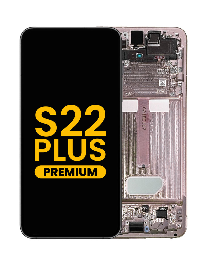 Reparación de pantalla OLED con marco para Galaxy S22 Plus en Guatemala.