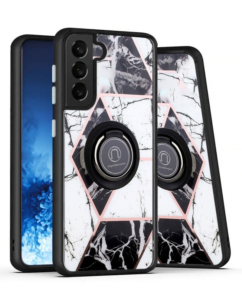 Funda de diseño con patrón para Galaxy S23 con portador de aro en Guatemala, mayorista de accesorios para celulares.