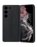 Encuentra la mejor funda con correa de muñeca suave en negro para Samsung Galaxy S23 en Guatemala.