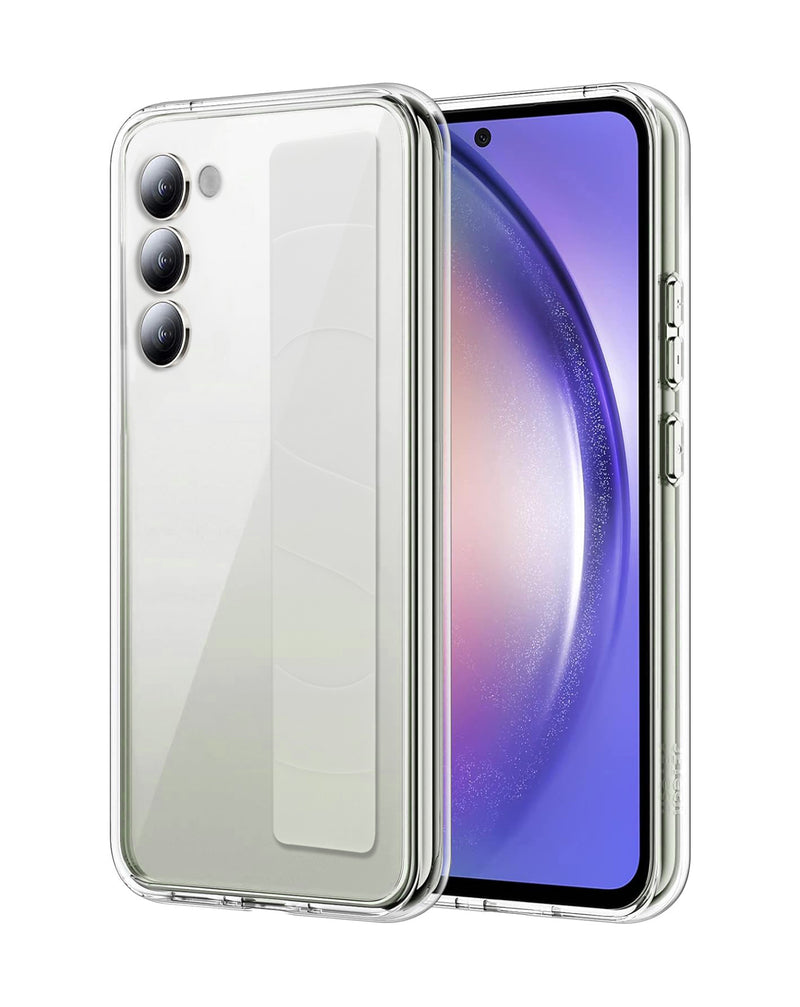 Encuentra la mejor funda de silicon suave con correa de muñeca para tu Galaxy S23 en Guatemala.