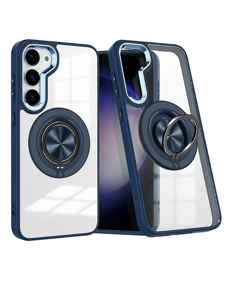 Protege tu Galaxy S23 con esta funda transparente con carga inalámbrica y soporte de anillo en Guatemala.