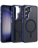 Funda antideslizante slim mate translucida con carga inalambrica Samsung Galaxy S23 FE - BLUE