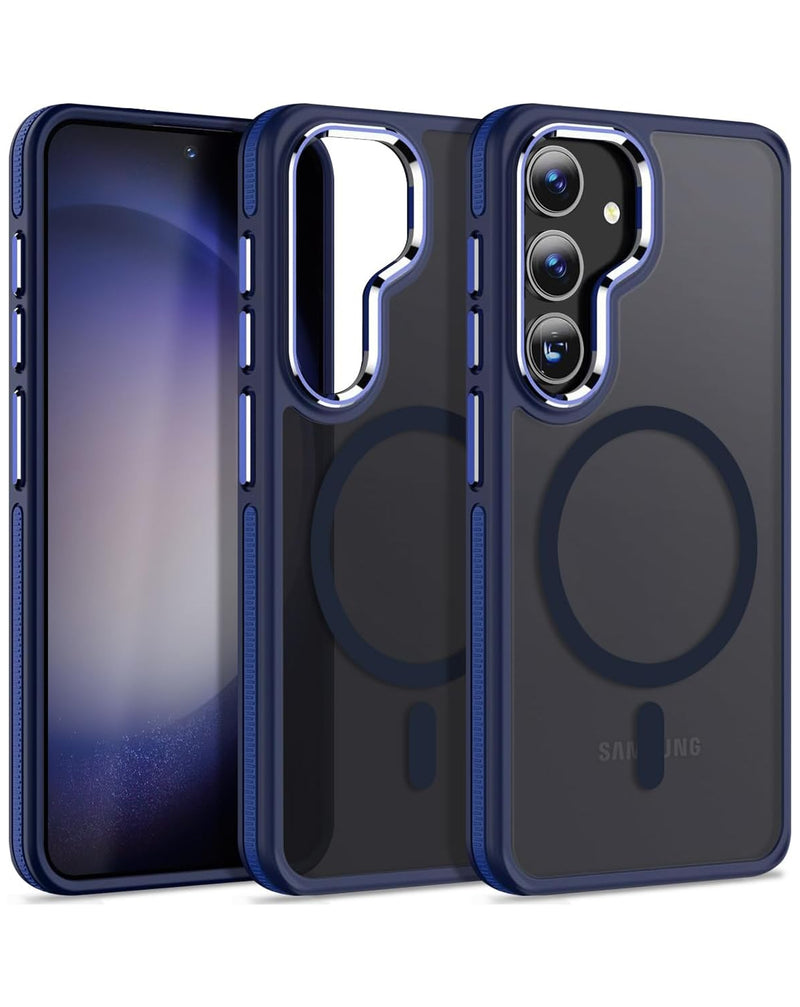 Funda antideslizante slim mate translucida con carga inalambrica Samsung Galaxy S23 FE - BLUE