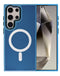 Case de carga inalámbrico magnético en color azul marino para Samsung Galaxy S23 Ultra en Guatemala.