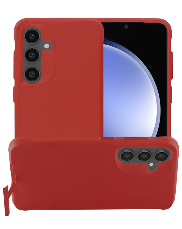 Compra una funda de silicona con cargador inalámbrico y soporte metálico para tu Galaxy S24 en Guatemala.