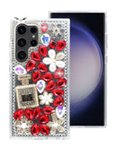 Protege tu Samsung Galaxy S24 / S25 con una funda dura de silicona Crystal Flower en Guatemala.
