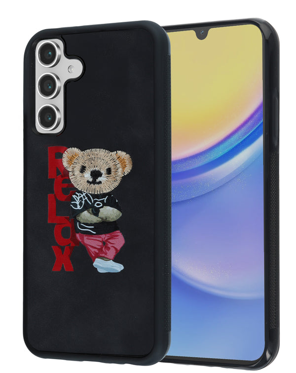 Encuentra la funda protectora con diseño de animal RELAX BEAR en Guatemala para tu Samsung en tiendas de accesorios mayoristas y tiendas de reparaciones.