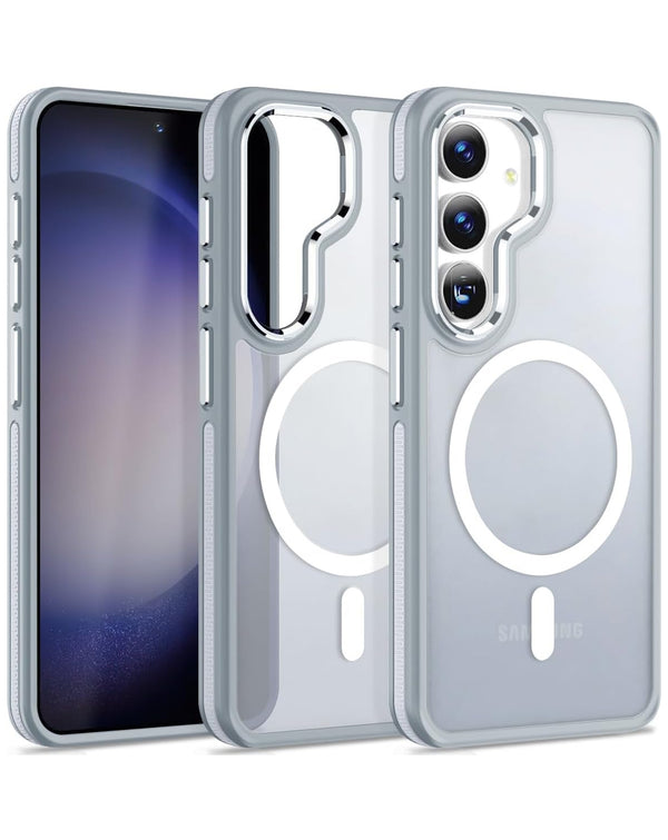 Funda antideslizante translúcida mate con carga inalámbrica para Samsung en Guatemala.