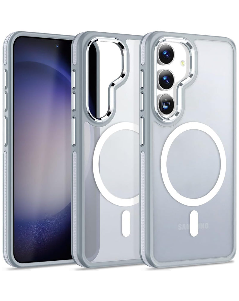 Funda antideslizante translúcida mate con carga inalámbrica para Samsung en Guatemala.