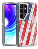 Protege tu Samsung Galaxy S24 Ultra con esta funda heavy duty con la bandera de Estados Unidos en Guatemala.