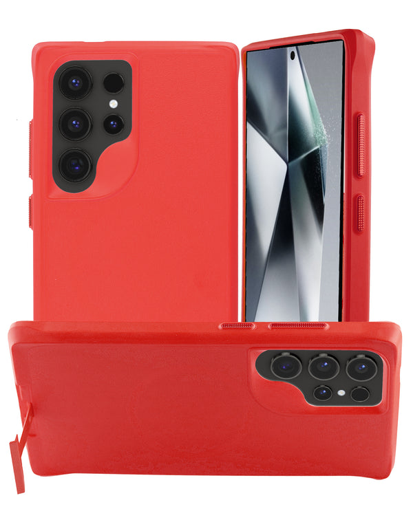 Encuentra fundas de silicona con soporte de metal para Samsung Galaxy S24 Ultra en Guatemala, mayorista de accesorios móviles SlowBack.