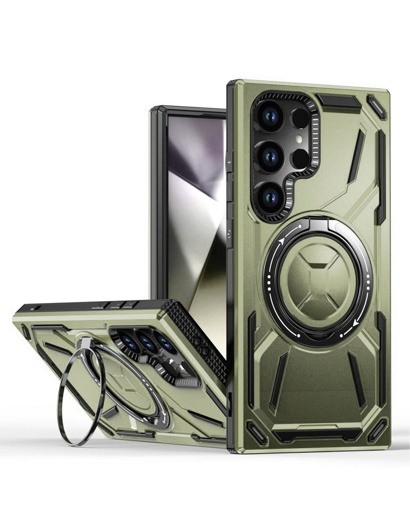 Protege tu Samsung Galaxy S24 Ultra con una funda rugged a prueba de golpes con portador de anillo incorporado en Guatemala.