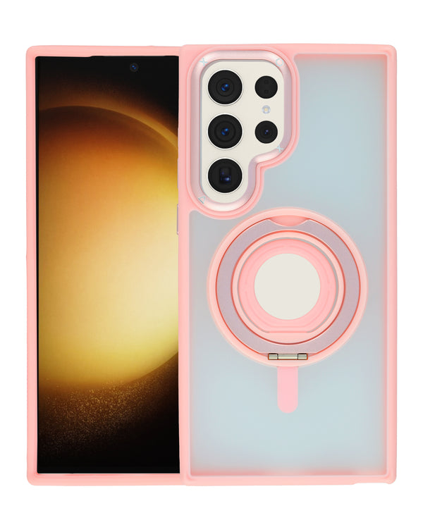 Protege tu Galaxy S24 Ultra con estilo con una funda transparente con soporte de anillo de silicona en Guatemala.
