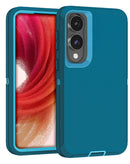 Protege tu Samsung Galaxy S25E con una funda heavy duty color teal en Guatemala.