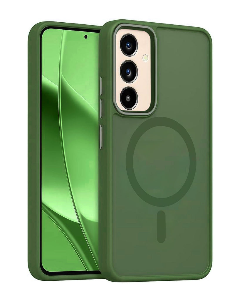 Estuche de carga magnetico inalambrico Samsung Galaxy S25FE - DARK GREEN