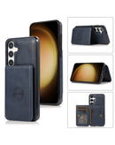 Encuentra la mejor funda de cuero para Galaxy S25FE en Guatemala con variedad de colores como el azul.