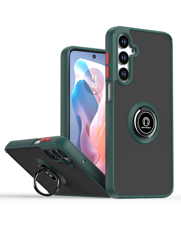 Protege tu Samsung Galaxy S25 FE con estilo con esta funda Hard PC trasera / Soft TPU colorida con soporte i-ring en Guatemala.