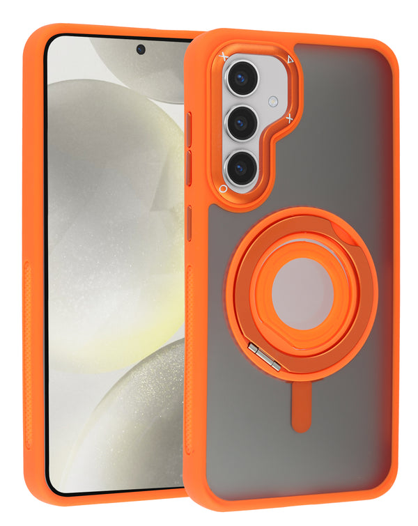 Compra la funda transparente Skin Feel con soporte de anillo de silicona para Galaxy S24 Plus / S25 Plus en Guatemala.