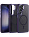 Compra la funda de carga inalámbrica slim antideslizante translúcida mate color purple para Galaxy S25 Plus en Guatemala.