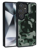 Estuche magnetico delgado con soporte de camara Camo Design Galaxy S25 Ultra - Style 8