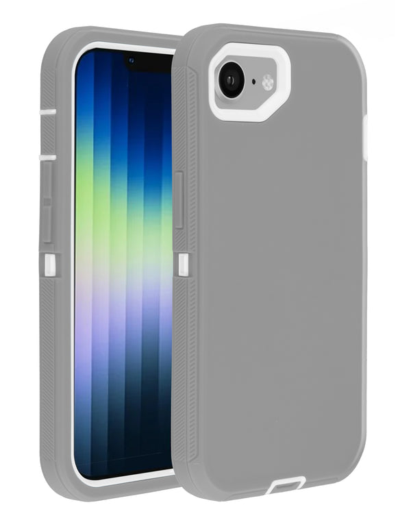 Encuentra la mejor funda heavy duty para tu iPhone 16e en Guatemala en SlowBack, disponible en color gris y blanco.